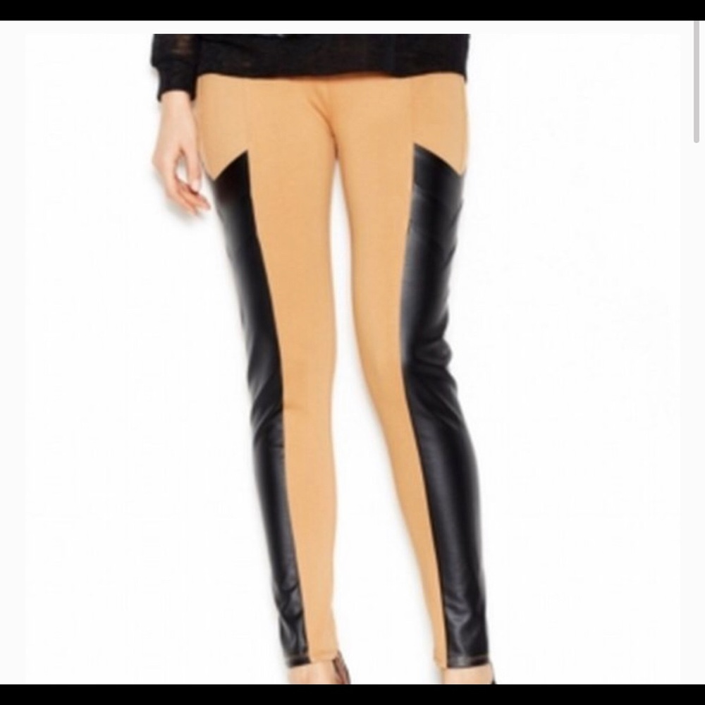 Bar III Faux Leather Leggings